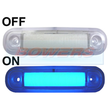 12v/24v Surface Mount Blue LED Marker Lamp/Light