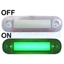 12v/24v Surface Mount Green LED Marker Lamp/Light