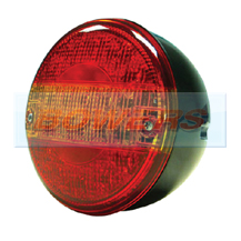 12v/24v Universal LED Rear 140mm Combination Hamburger/Cheeseburger Tail Lamp/Light