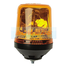 12v/24v Single Bolt Mounted Rotating Halogen Amber Beacon