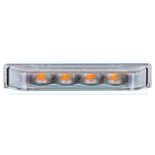 4x LED Slim Grille Fit Amber Strobe Warning Light