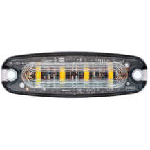 Low Profile Flush Fit Amber 4x LED Strobe Warning Light/Lamp