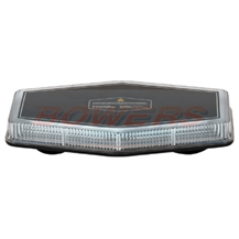 LED Autolamps EQBT251R65A Single Bolt On Mini Slim Clear Lens LED Flashing Amber Light/Beacon Bar