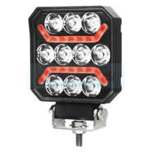 Square LED Work Light With Red Rear Position Marker Tail Light