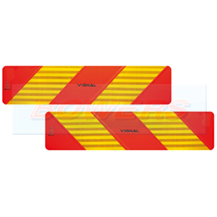 Type 262 (ECE2/3) Aluminium Reflective European Trailer Marker Boards (Pair) ECE70