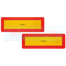 Type 265 (ECE6/7) Aluminium Reflective European Trailer Marker Boards (Pair) ECE70