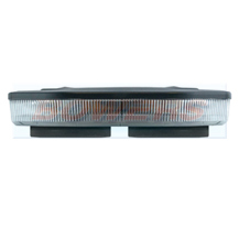 LED Autolamps EQBT251R65A-MM Magnetic Mount Mini Slim Clear Lens LED Flashing Amber Light/Beacon Bar