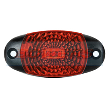 12v/24v Oval Red LED Rear Marker Lamp/Light FT-025C