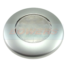 Silver Round 12v/24v LED Interior Light