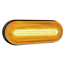 12v/24v Category 5 Cat 5 Amber Combined LED Side Marker/Indicator Lamp/Light FT-071