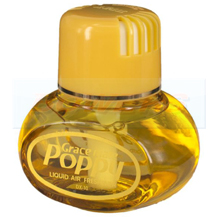 Gracemate Poppy DX-10 Yellow Bottle Air Freshener Gardenia Scent