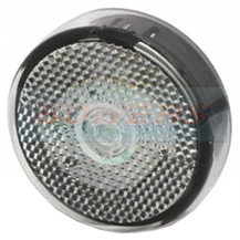 Jokon PLR60 11.1023.000 Caravan Motorhome LED White Front 60mm Round Marker Light Lamp