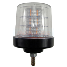 Short Single Bolt 12v/24v Clear Lens Amber LED Beacon ECE R10