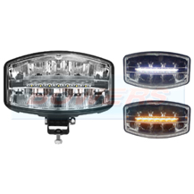 Rectangular LED Driving Spot Light With White or Amber Position DRL Light