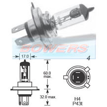 Ring Bulb 6v 60/55w H4 R905