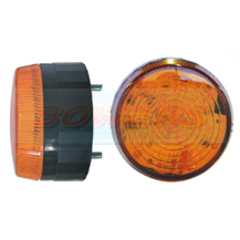 10-110v 2 Bolt Compact Low Profile LED Amber Beacon
