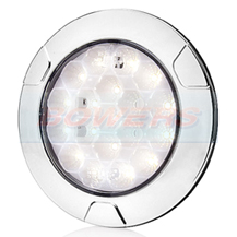 WAS W142 12v/24v Universal Chrome LED Hamburger Reverse Light Lamp