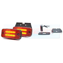 WAS W158 12v/24v Red Rear LED Marker Light Lamp