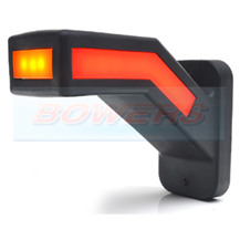 WAS W168.2 12v/24v Left Hand Red White Amber Neon LED End Outline Stalk Marker Light Lamp