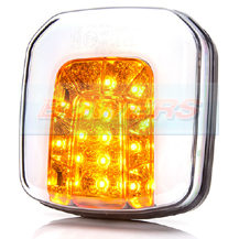 WAS W146 12v/24v Universal Square Neon LED Combined Rear Tail, Fog