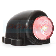 WAS W25 12v/24v Red Rear Roof Cab Top Wing Mount LED Marker Light Lamp