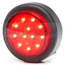 WAS W238 12v/24v Compact 60mm LED Rear Stop and Tail Light Lamp