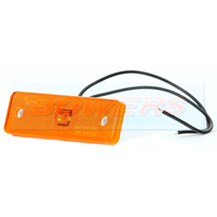 WAS W44 12v/24v Amber Side LED Marker Light Lamp With Reflector