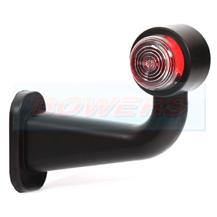 Red/White End Outline Rubber Stalk Marker Light Lamp 265