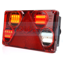 WAS W70DL L/H 12V 24V LED Rear Combination Trailer Light Lamp