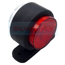 WAS W56RR 12v/24v Red White LED End Outline Side Marker Light Lamp With Reflector