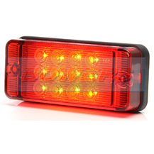 WAS W83d 12v/24v Universal Compact Red LED Rear Fog Light Lamp