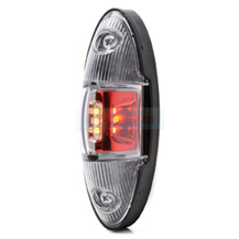 WAS W104 12v/24v Red White Amber LED End Outline Side Marker Light Lamp