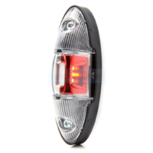 WAS W105 12v/24v Red White LED End Outline Side Marker Light Lamp