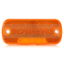 WAS W128 12v/24v Amber Side LED Marker Light Lamp With Reflector