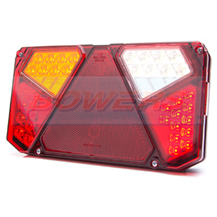 WAS W125DL L/H 12V 24V LED Rear Combination Trailer Light Lamp