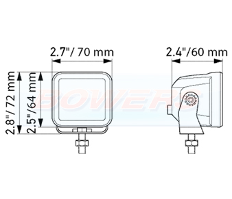 Hella Black Magic 2.7" LED Pods 1FA358176801 Schematic