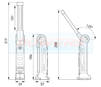 Hella USP300 Slim LED Inspection Lamp Schematic