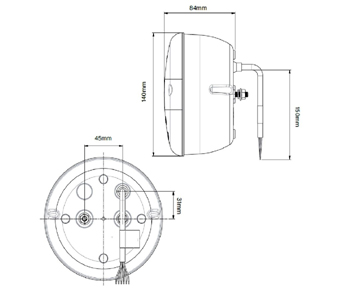 Truck-Lite 815-01-00 Hamburger Rear Light Schematic