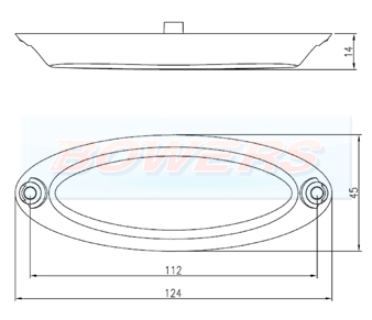 Amber LED Side Marker Light BOW9989290 Schematic