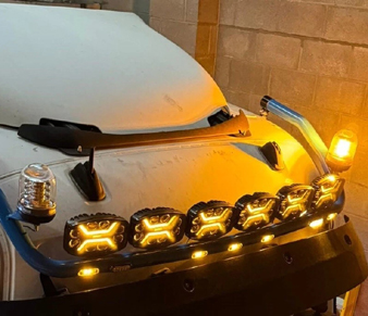 Clear Lens Amber LED Beacon BOW9992225 Fitted