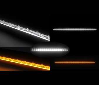 LED Light Bar With White or Amber Position Light BOW9992256-60 On