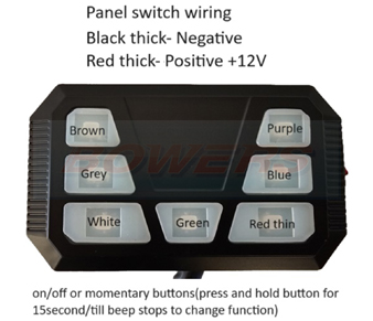 12v Switch Control Panel BOW9996130 Wiring