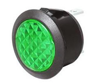 Round Green LED Warning Light BOW9996514