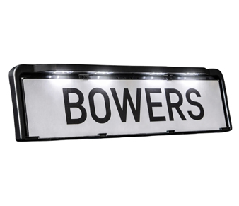 Fristom FT-264 Rectangular Oblong Number Plate Holder With LED Lights