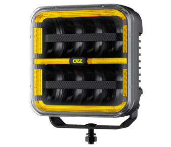OZZ SQR 7 Black LED Driving Light 88114 Amber