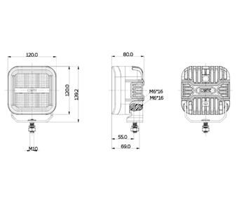 OZZ SQR 5 Black LED Cube 88116 Schematic