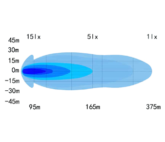 OZZ SQR 3 Black LED Cube 88118 Beam