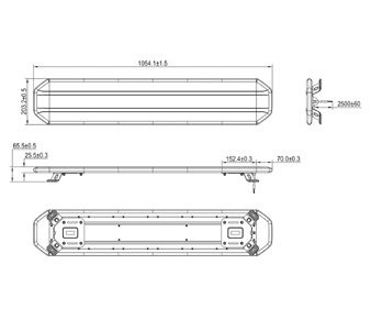 Tralert Circulux 18 Light Bar 1m SL5-1054A Schematic