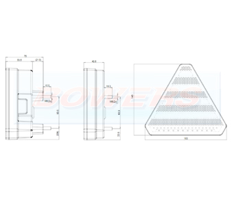WAS W244 Triangle Neon LED Rear Combination Light Schematic