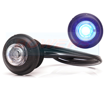 WAS W80 Blue LED Button Marker Lamp